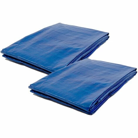 Wolf 120gsm Tarpaulin 18 X 24ft / 5.40 X 7.3m - Pack Of 2 1 Wolf 120gsm Tarpaulin 18 X 24ft / 5.40 X 7.3m - Pack Of 2